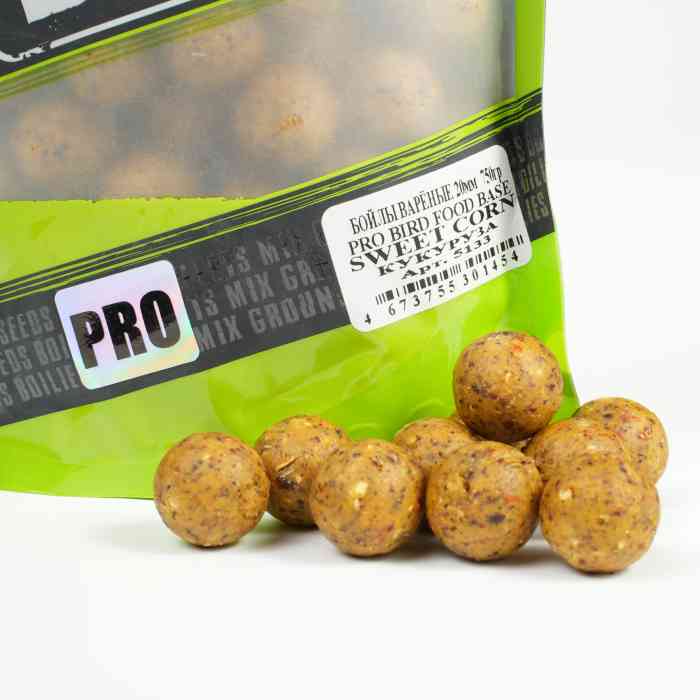 Бойлы варёные MINENKO (Кукуруза) PRO BIRD FOOD SWEETCORN 20мм (Zip-lock)