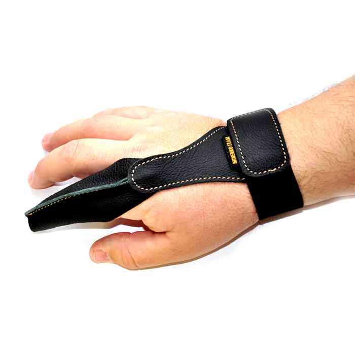 Напальчник для рыбалки MINENKO TEAM (кожа чёрная) L