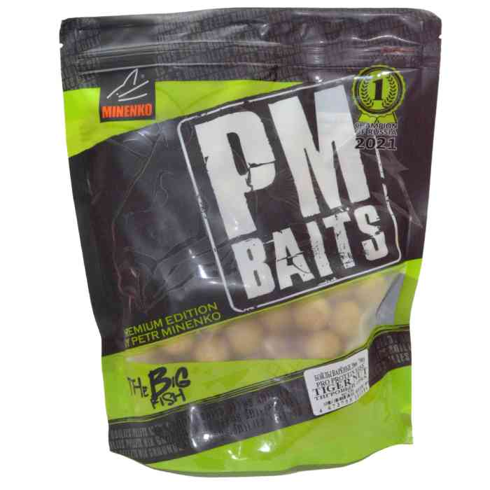 Бойлы варёные MINENKO (Тигровый орех) PRO PROTEIN PLUS TIGER NUT 20мм (Zip-lock)