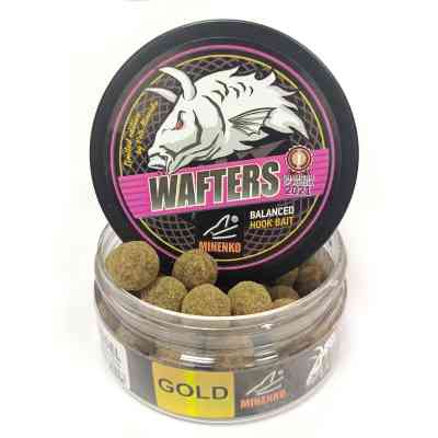 Бойлы нейтральной плавучести WAFTERS GOLD в обсыпке MUSSEL GOLD (МИДИЯ) 15 мм