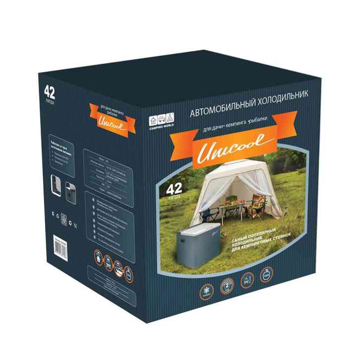 Холодильник автомобильный электрогазовый Camping World Unicool DeLuxe (42 литра)