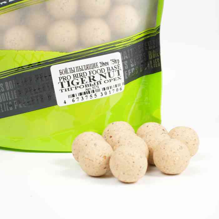 Бойлы пылящие MINENKO (Тигровый орех) PRO BIRD FOOD TIGER NUT 20мм (Zip-lock)