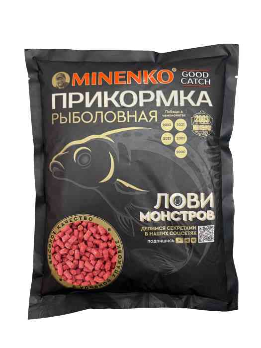 Пеллетс MINENKO Good Catch Клубника 10мм