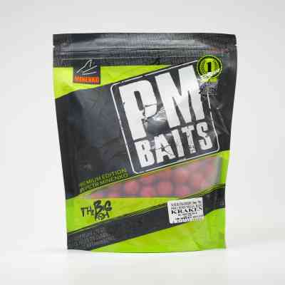Бойлы пылящие MINENKO (Клюква) PRO FISH MEAL KRAKEN 20мм (Zip-lock)