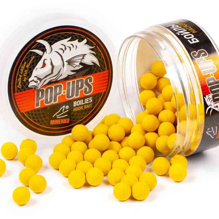Бойлы плавающие MINENKO YELLOW FLAVOR Pop-Up 12мм