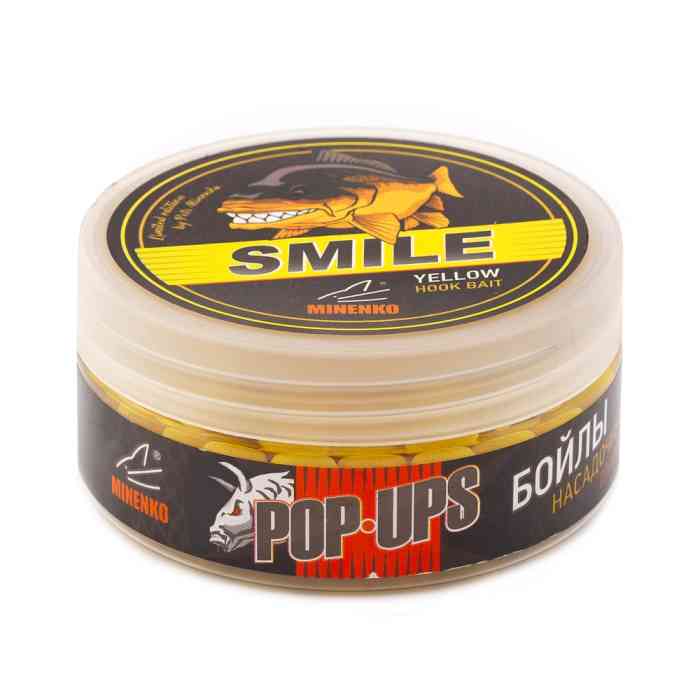 Бойлы плавающие MINENKO MONSTER CRAB (SMILE) Pop-Up 12мм