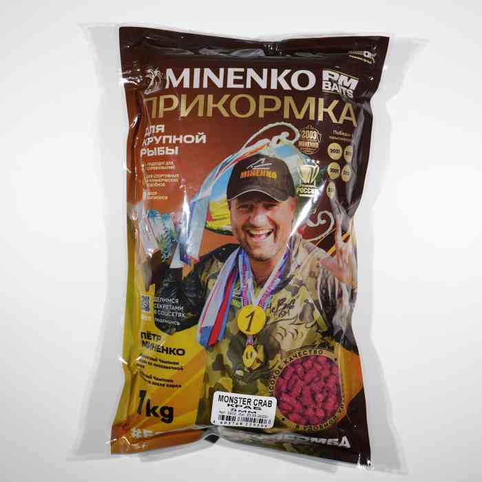 Пеллетс MINENKO Strawberry 5мм (1кг)