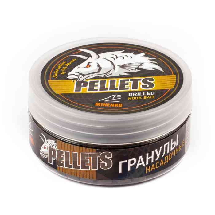 Насадочный пеллетс MINENKO BLACK HALIBUT garlic (8мм)